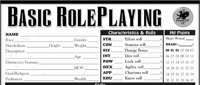 Character Sheets… Featured Image
